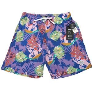 Brooklyn Cloth Co Swim Trunks Shorts Mens Size M Surfing Dinosaurs Print NEW NWT